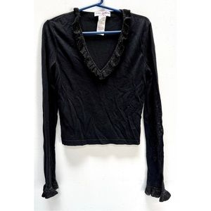 Ruffle DOLCE & GABBANA black vintage top.